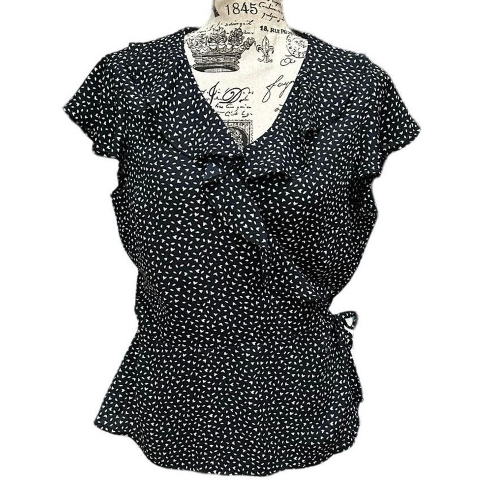 Banana Republic Wrap Blouse Womens Small